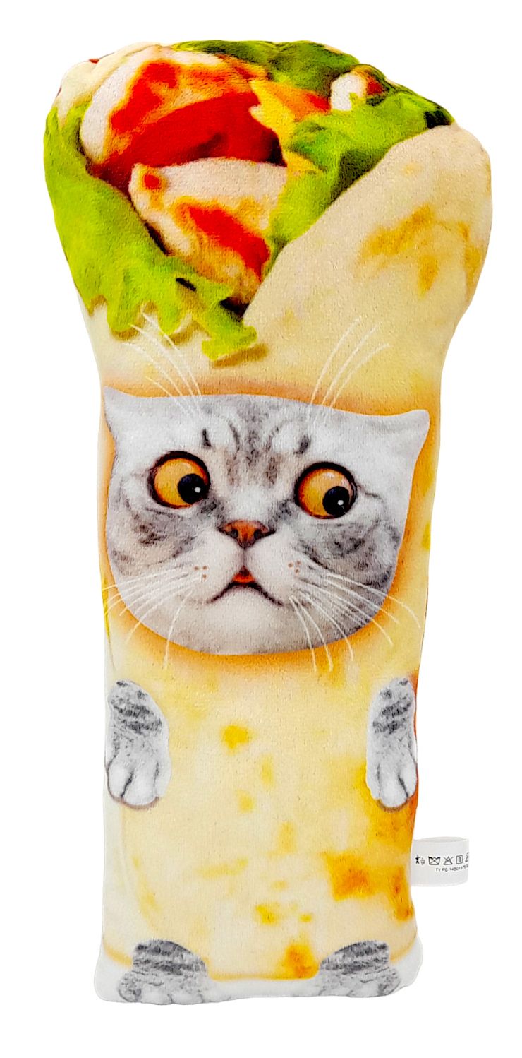 Мягкая игрушка 28см "Кот Шаурма"