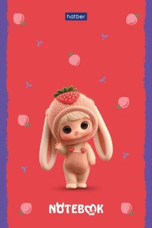 Блокнот А6  40л клеевой кор. "Berri. ФрутоНяшки" клетка, глянц.лам.