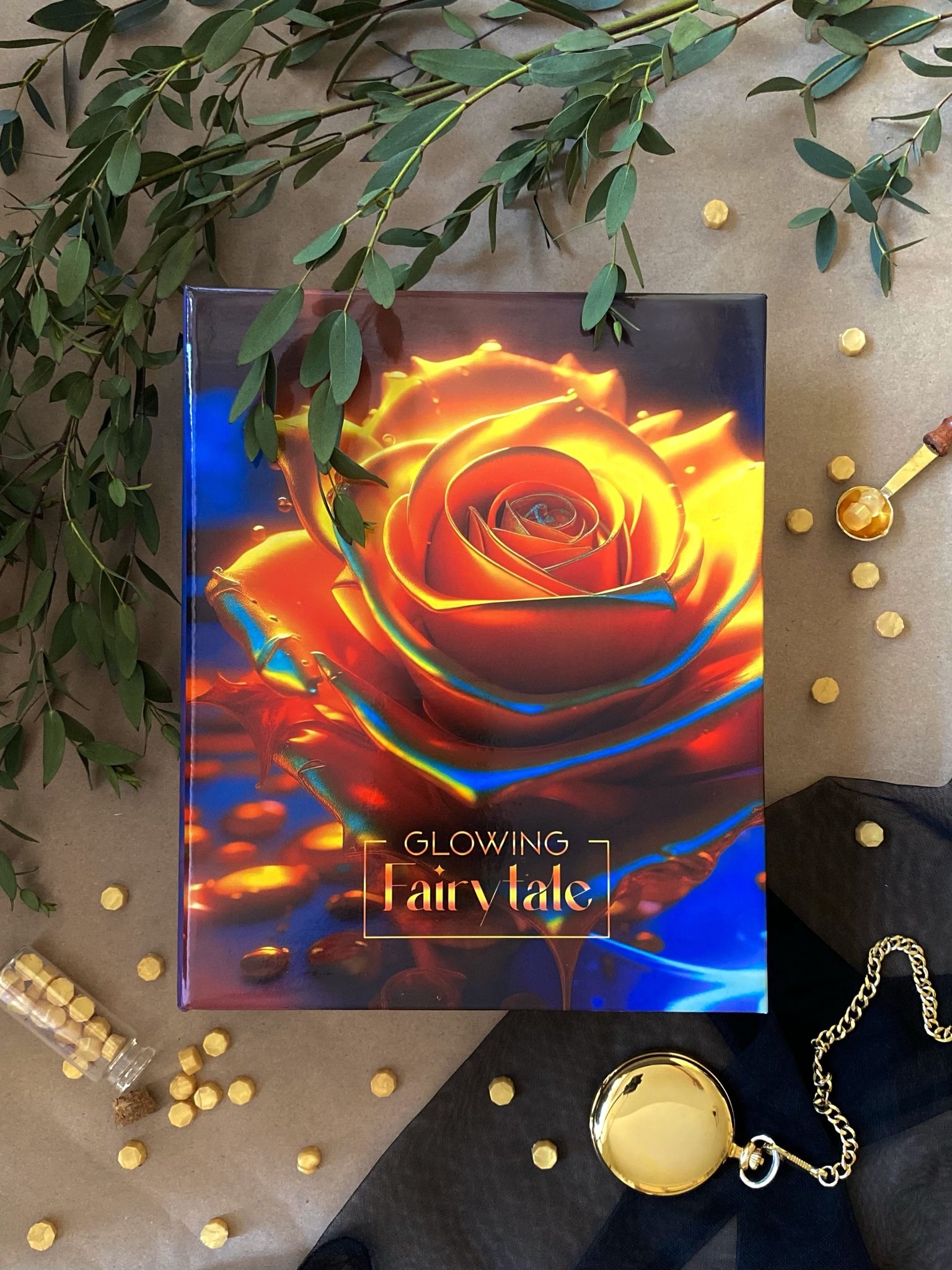 Фотоальбом 200 фото 10*15см Liquid metal flowers 1, пластик.стр.