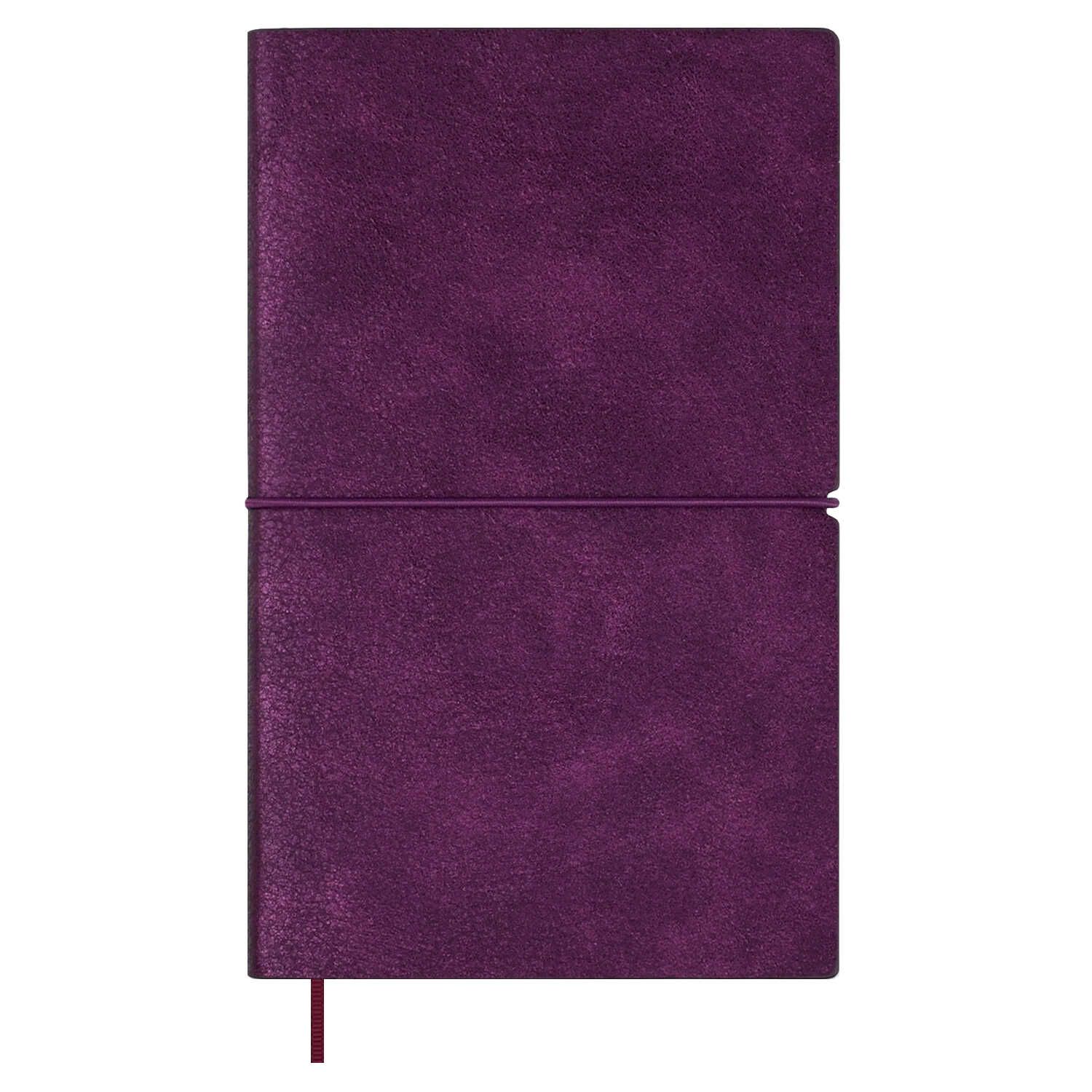 Еженедельник недат. А6 120л., кожзам, мягк.пер. "Наппа металлик бордовый" ляссе, резинка