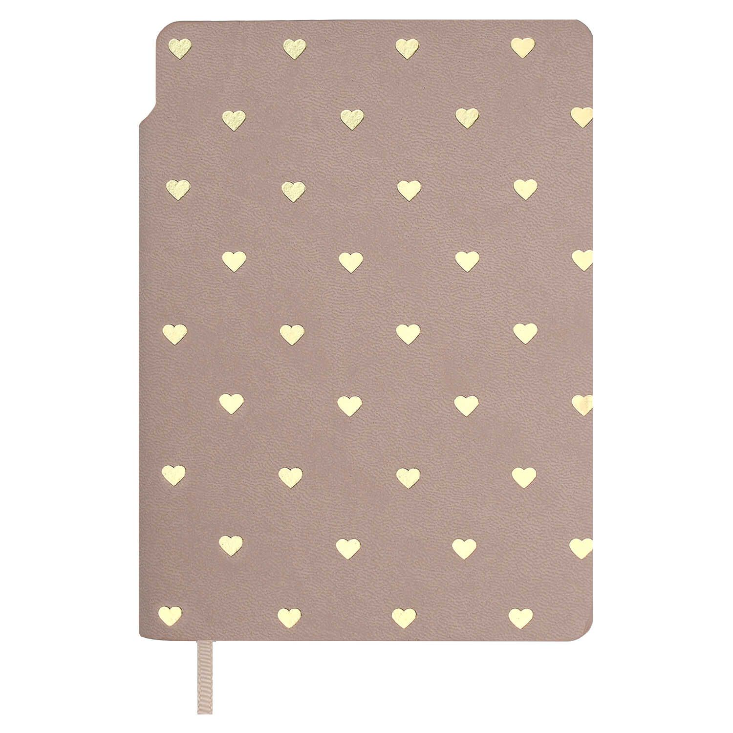 Записная книжка А6  96л. кожзам, мягк.пер. "Замша бежевый" тисн.фольгой, ляссе