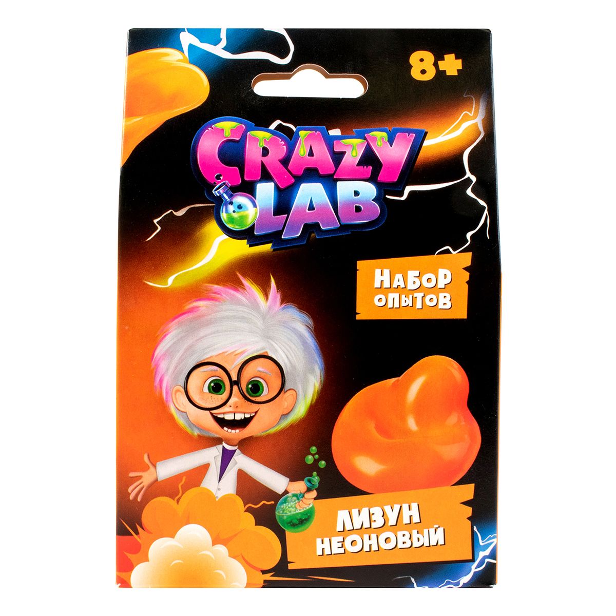 Набор для опытов Crazy Lab "Неоновый лизун"