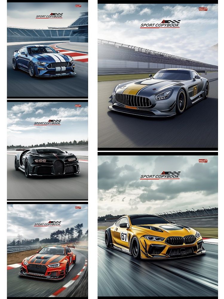 Тетрадь А5 48л кл. Проф-Пресс "Разные автомобили - 17"