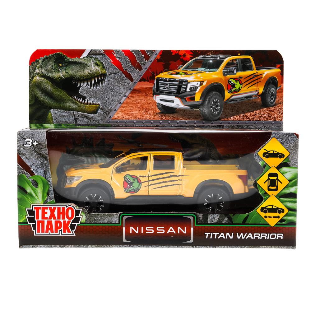 Машинка металл. 12,5см "Nissan Titan Warrior. Динозавры" инерционный механизм