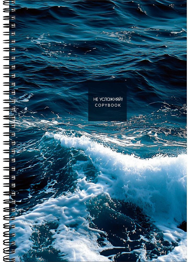 Тетрадь А4  96л кл. гребень Проф-Пресс "Красота моря" тисн.