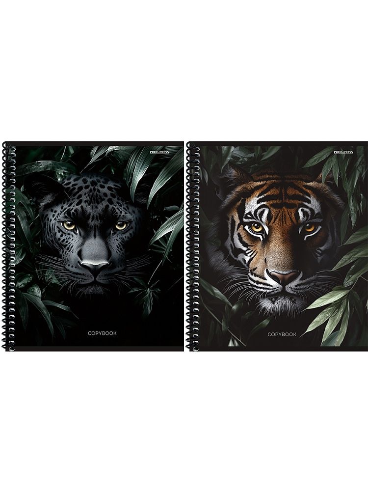 Тетрадь А5  48л кл. гребень Проф-Пресс "Дикие кошачьи - 2"