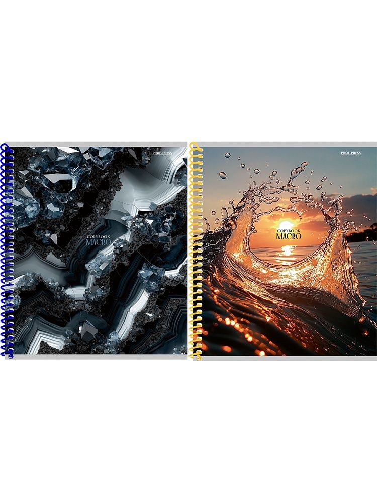 Тетрадь А5  96л кл. гребень Проф-Пресс "Крупные планы природы"