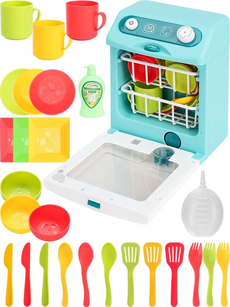 Игровой набор "Посудомоечная машина" звук, свет, 3*AAA не к-те, в кор.