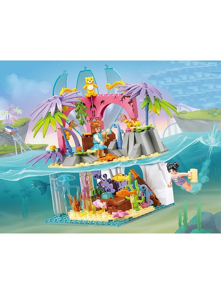 Конструктор пластм. Sluban "Остров"  224 дет.