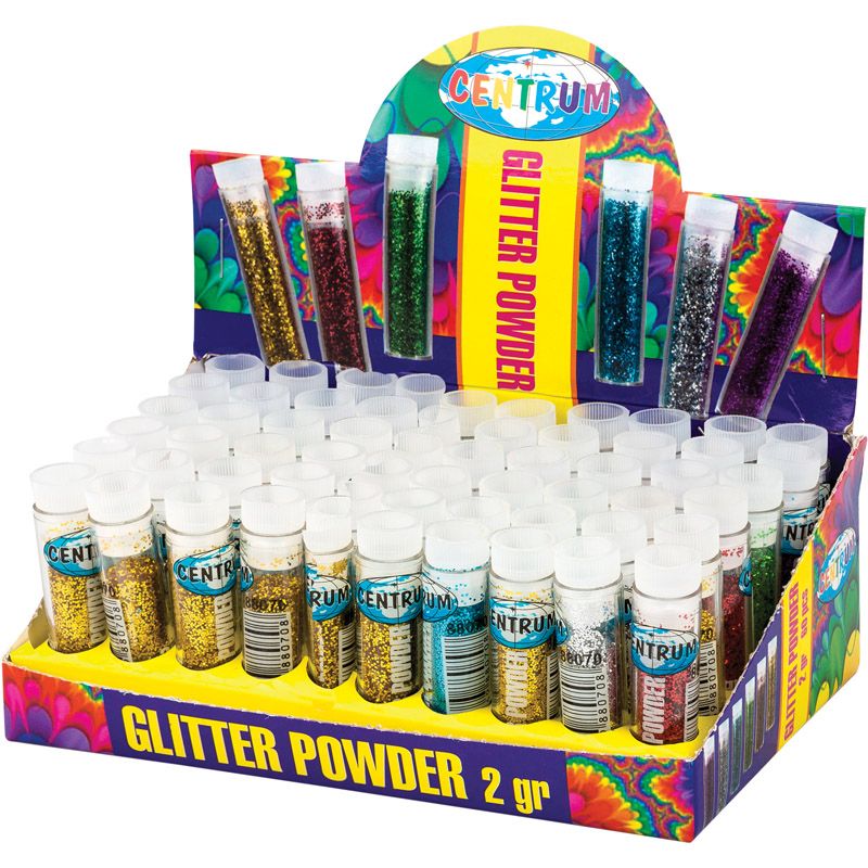 Блёстки декоративные в тубах 2гр., ассорти