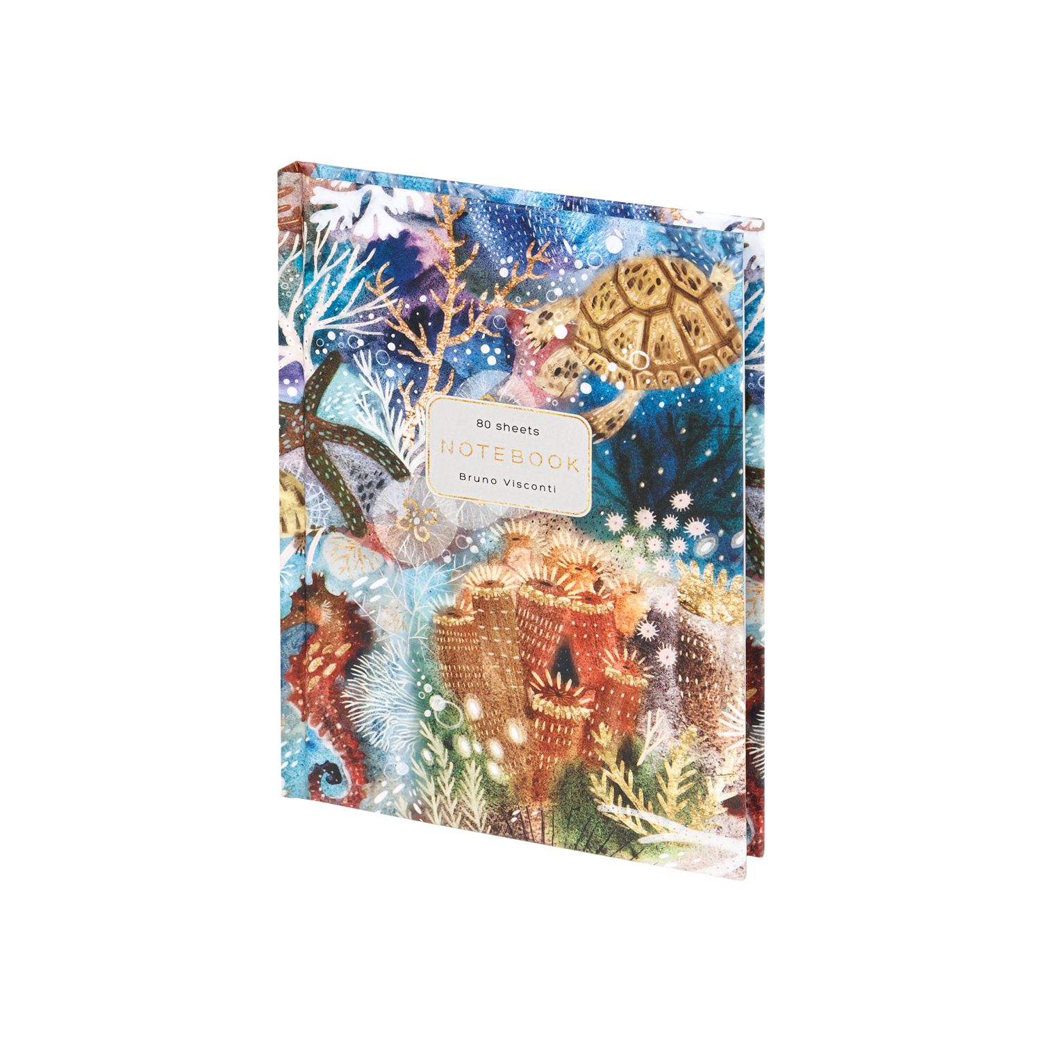 Блокнот А6 7БЦ 80л "Fauna. Фантазия. Кораллы" клетка, мат. лам.