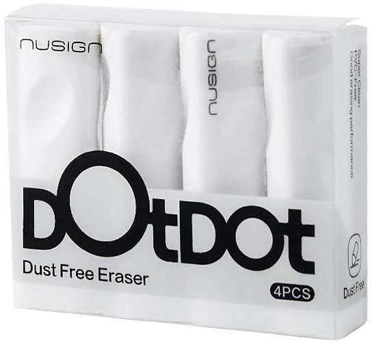 Набор ластиков Deli 4шт. Nusign, белый