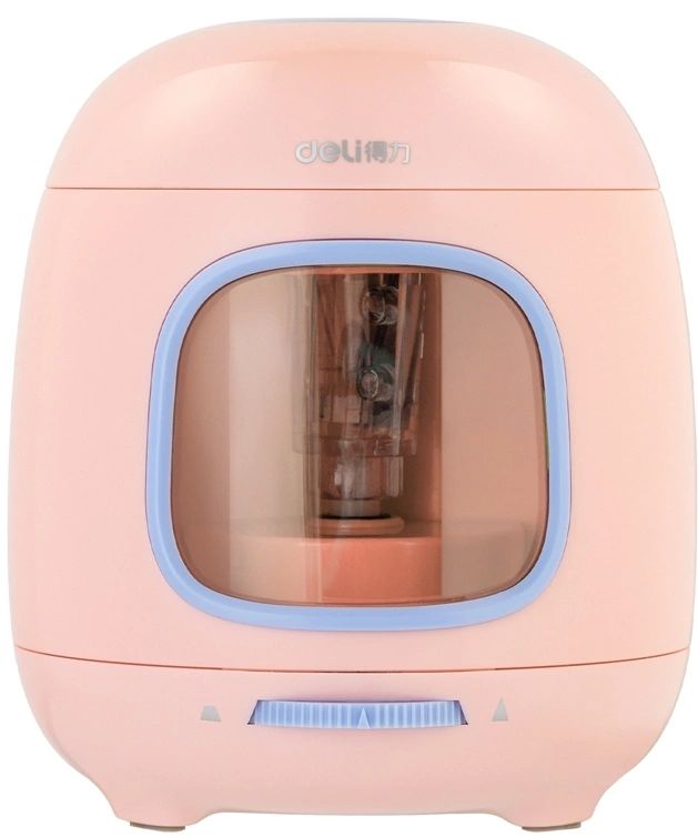 Точилка ЭЛЕКТРИЧЕСКАЯ 1 отв, пласт.корпус, розовая