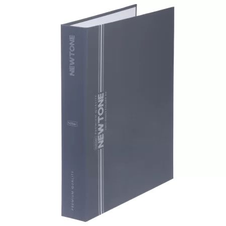 Папка на кольцах (без блока) А5 Hatber "NEWtone PASTEL. Серый агат" софт-тач, 2 кольца