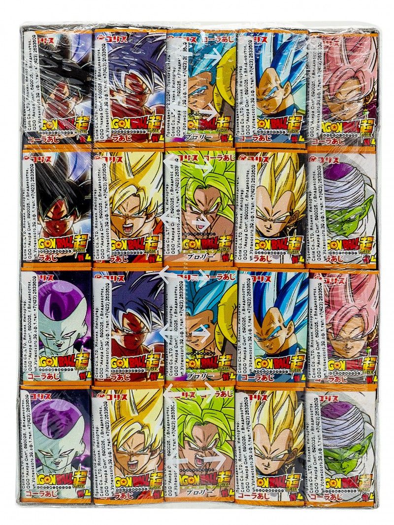 Жевательная резинка Coris "Dragon Ball" 5гр., /уп.60шт./ кола