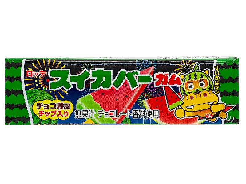 Жевательная резинка Watermelon bar со вкусом арбуза Lotte" 26,1гр., /уп.15шт./