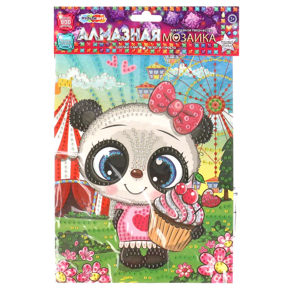 Аппликация из страз 17*23см "Пандочка"