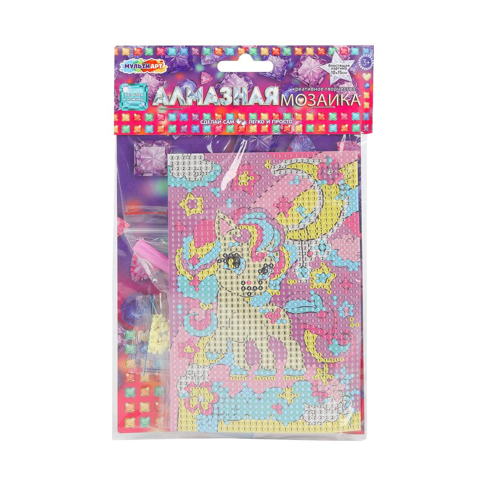 Аппликация из страз 10*15см "Пони"