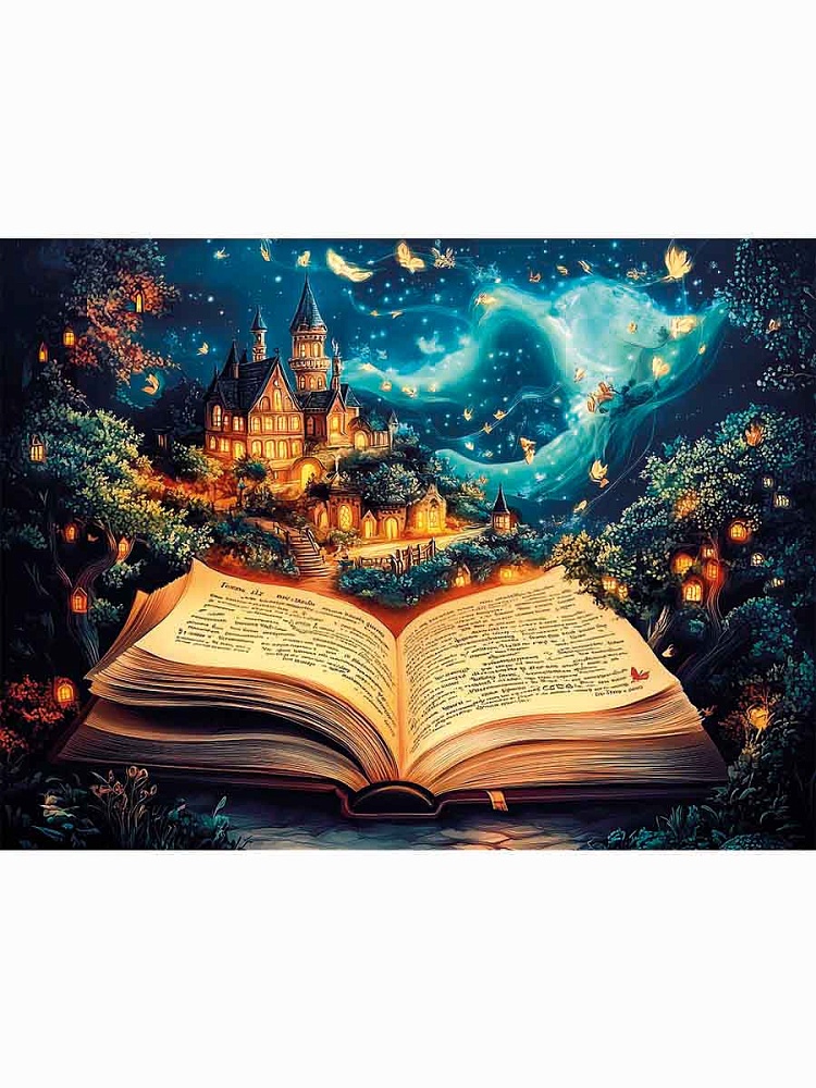 Картина по номерам на холсте 30*40см "Книга сказок"