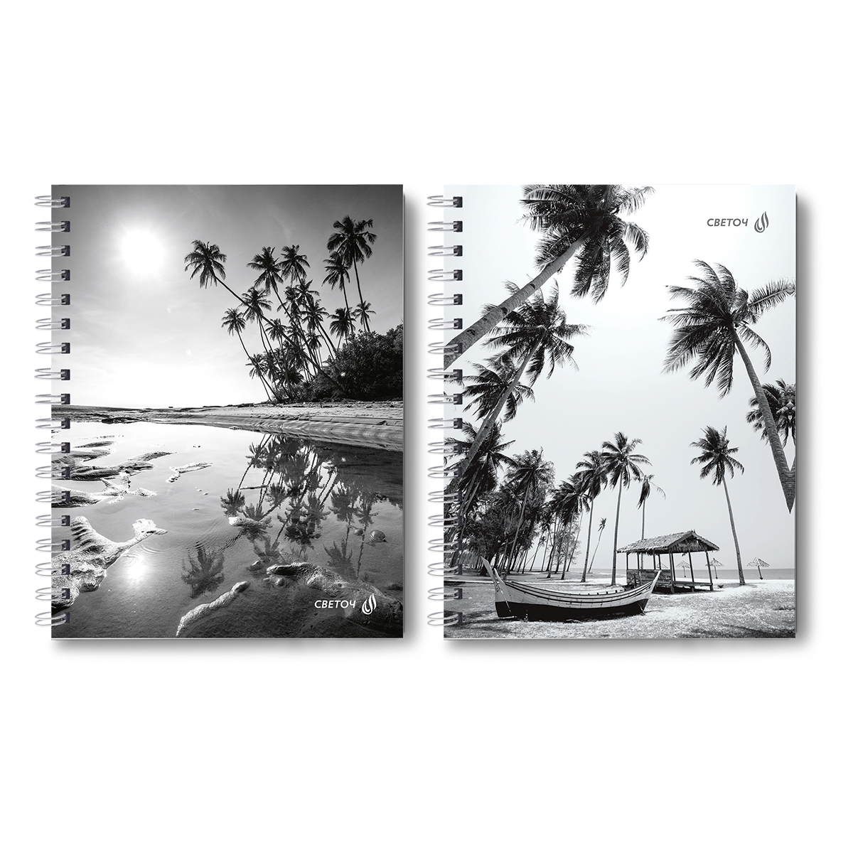 Блокнот А5 7БЦ гребень  96л "Сквозь солнечные очки" кл., мат.лам.