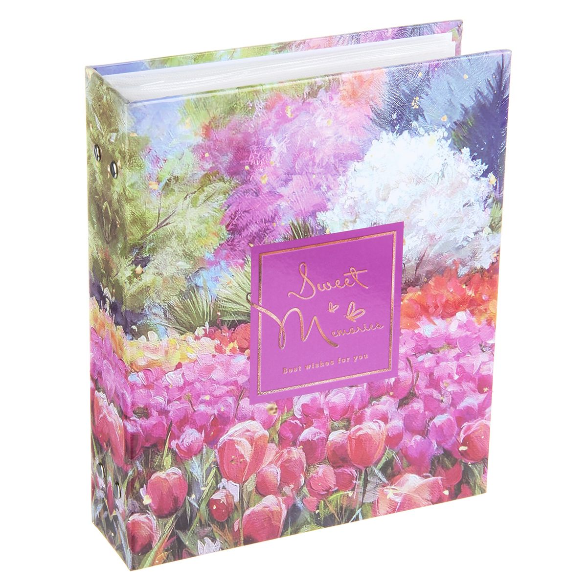 Фотоальбом 200 фото 10*15см Тюльпаны