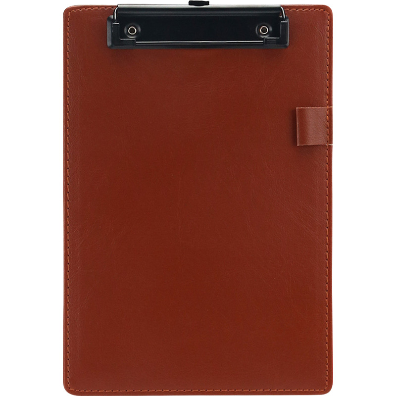 Клипборд А4 , картон толщина 2,5 мм, покрытый искусственной кожей, коричневый