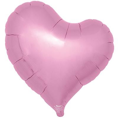 Шар фольга 18" "Сердце" 46см розовое