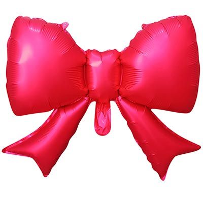 Шар фольга 21" "Бант красный" 53см
