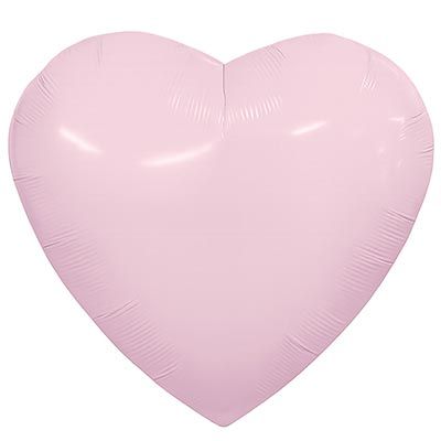 Шар фольга 36" "Сердце" зефирный  90см