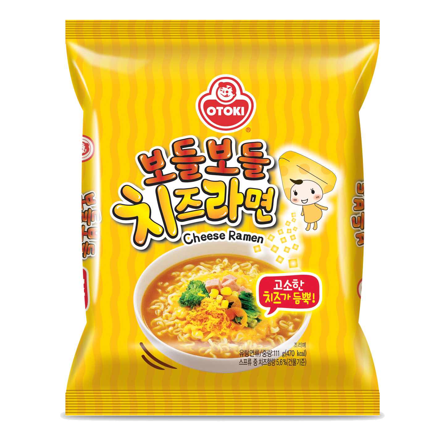 Лапша быстрого приготовления "Чиз Рамен" со вкусом сыра 120гр./пачка