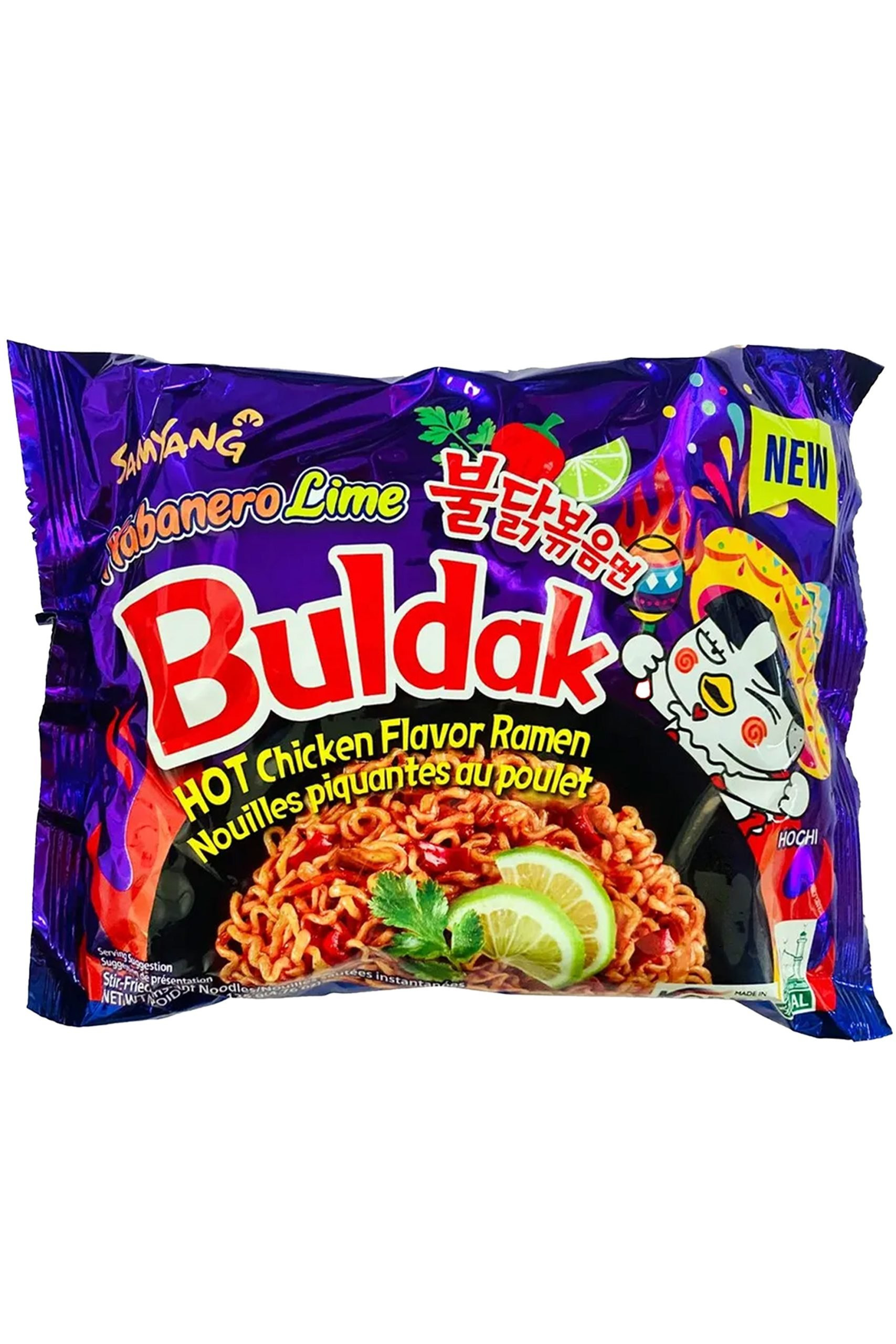 Лапша быстрого приготовления Рамэн со вкусом жгучей курицы с лаймом "SAMYANG" 135гр./пачка