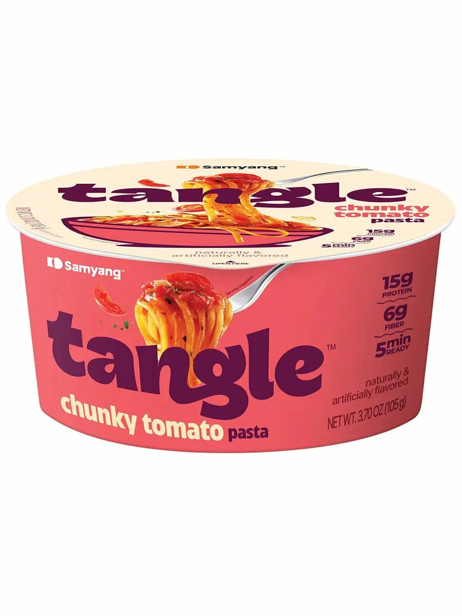 Лапша быстрого приготовления Тэнг паста с кусочками томата "SAMYANG" 105гр./банка