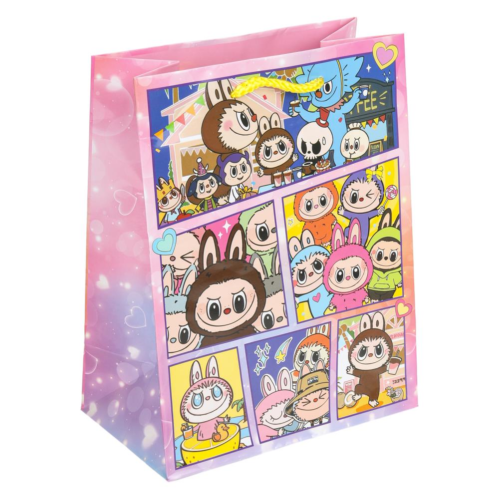 Пакет подар. бумажн. 18*23*8 см 140гр/м2  Веселый монстрик