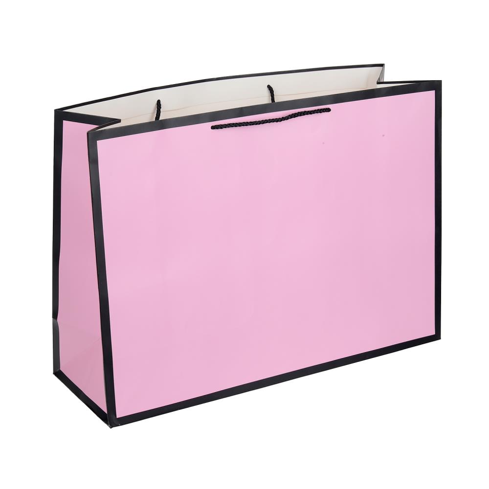 Пакет подар. бумажн. 45*32*15 см 190гр/м2  Розовый