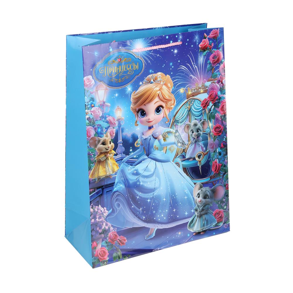 Пакет подар. бумажн. 33*45*15 см 140гр/м2  Принцесса