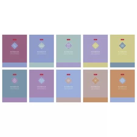 Блокнот А6  24л скоба "Сила в деталях" клетка, мат.лам., 10диз.в блоке