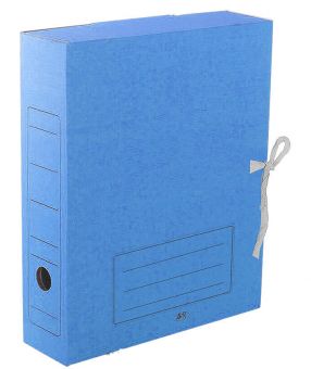 Архивная папка на завязках   75 мм, синяя (на 700 листов А4)
