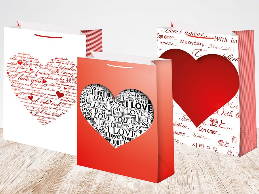 Пакет подар. бумажн. 14*20*8 см, 157гр/м2  Микс