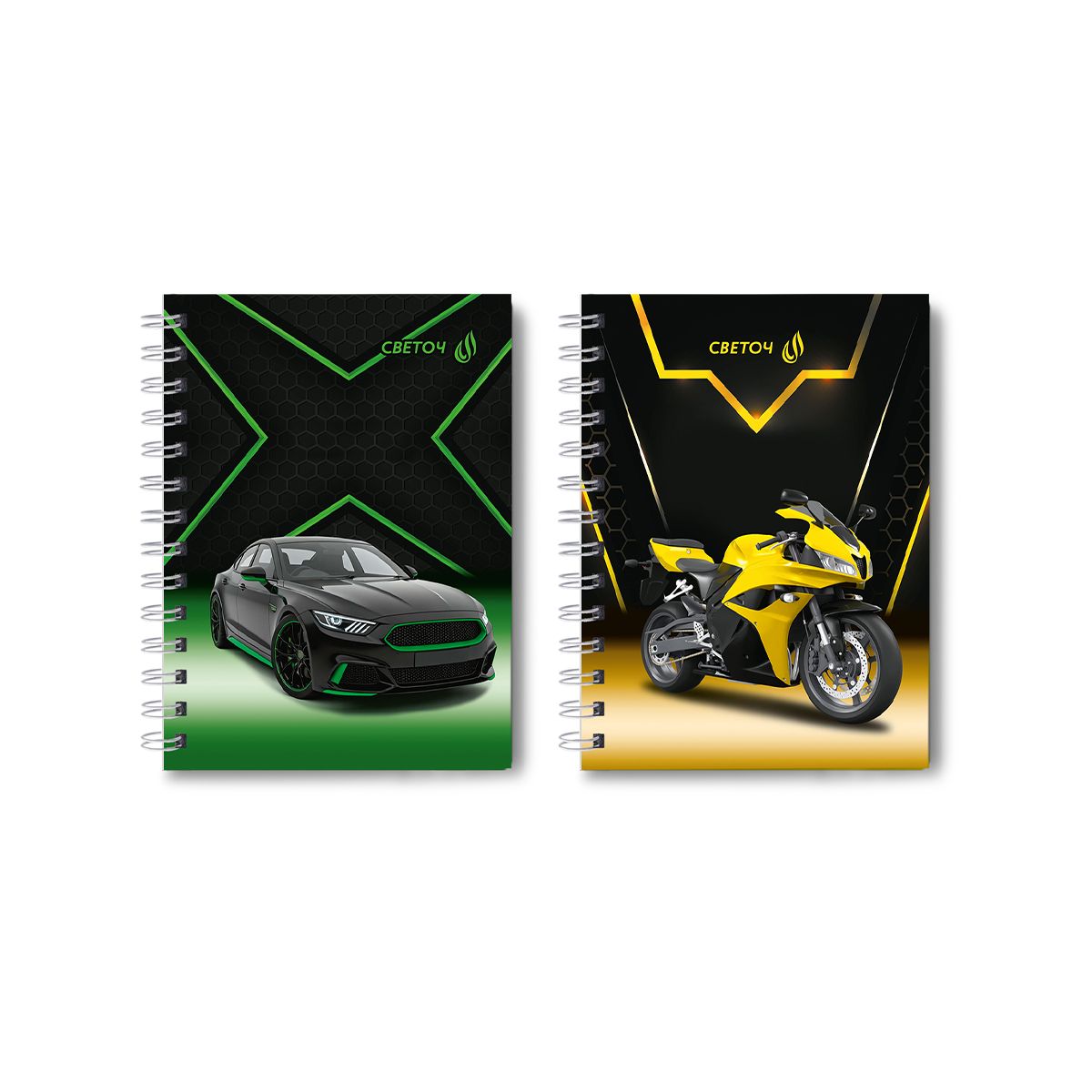 Блокнот А6 7БЦ гребень  80л "Управляй авто" кл., мат.лам., выб.лак.