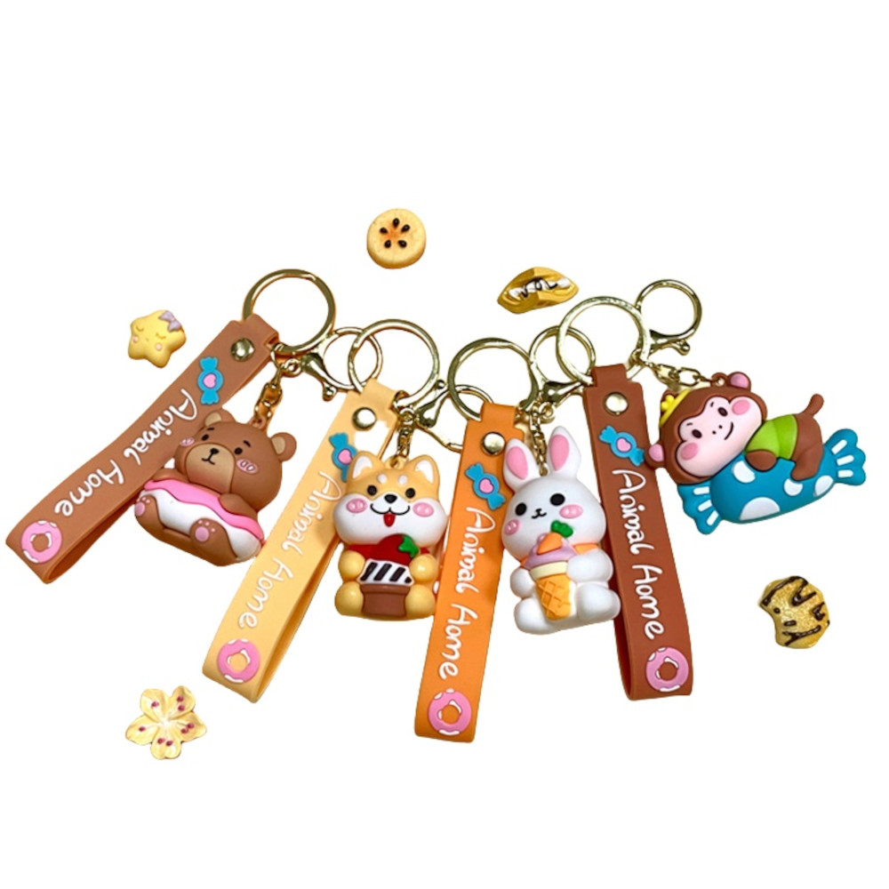 Брелок "Зверята-милашки", ПВХ, 6,5*3,4 см, ассорти