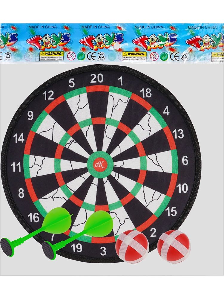 Дартс на липучке 28см "Прямо в яблочко"