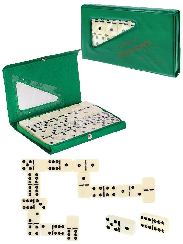 Домино пластмассовое  18*11см в коробке