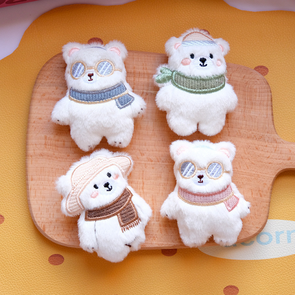 Брелок "Мишки" текстиль 7,5*6 см, ассорти дизайнов