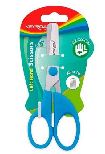 Ножницы для левшей KEYROAD 13 см., ассорти