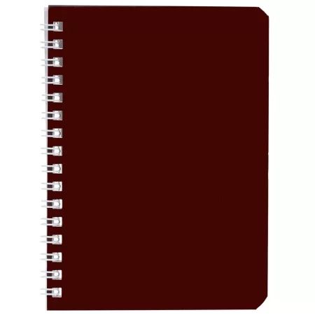 Блокнот А6  40л гребень "SoloMatte. Каштановый мед" клетка, софт-тач