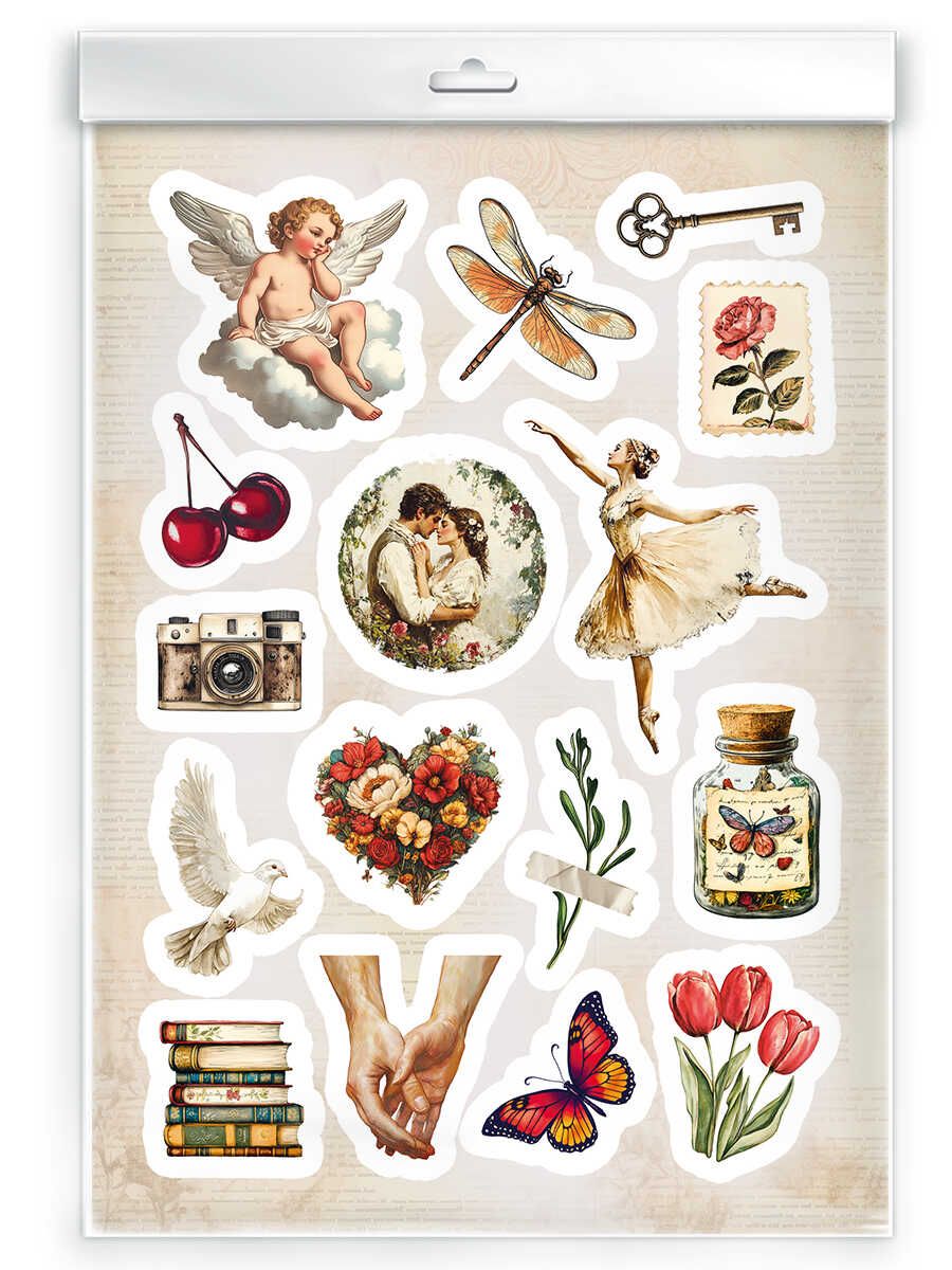 Стикеры "Любимые стикеры. Винтаж 1" 148*210 мм