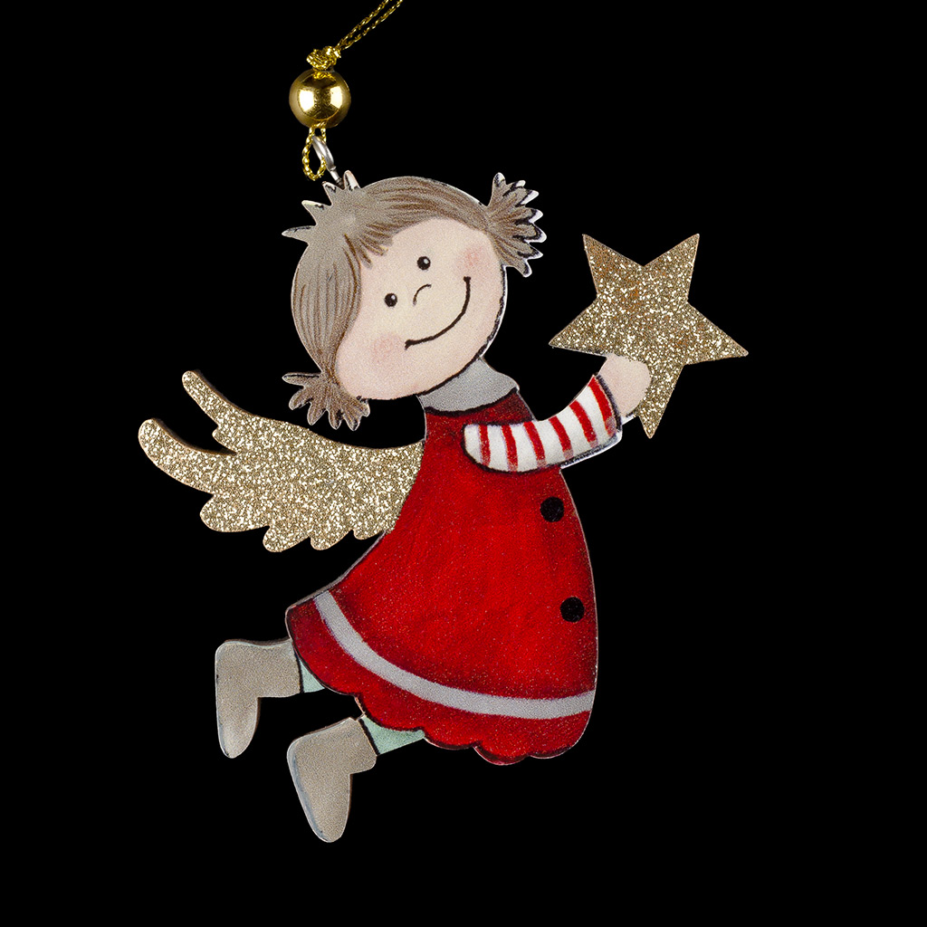 Украшение ErichKrause Decor Ангелок 11см, дерево