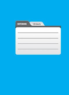 Блокнот А6 120л гребень "Пантон. Голубой" клетка, мат.лам.