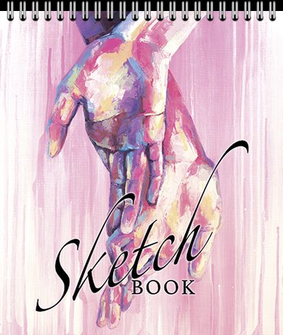 Скетчбук А5  60л., гребень, 120гр/м2 "Руки"