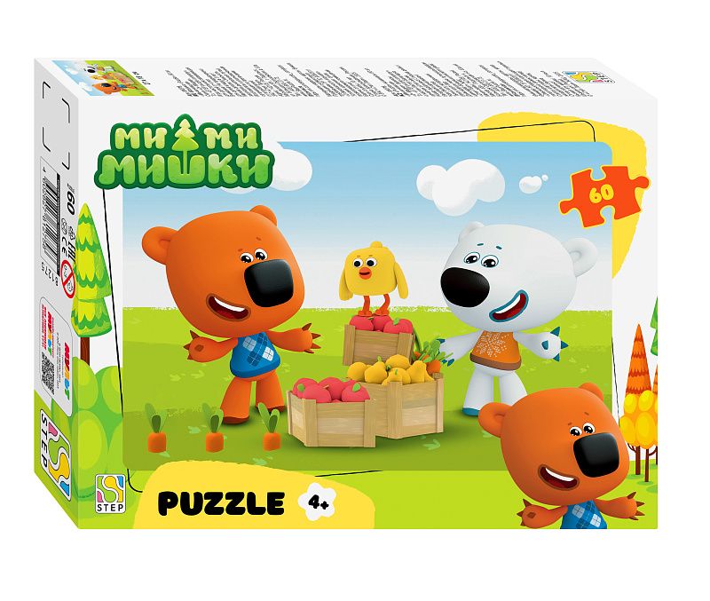 Пазлы   60 элементов  270*180мм  "Ми-ми-мишки" (0+ Медиа)